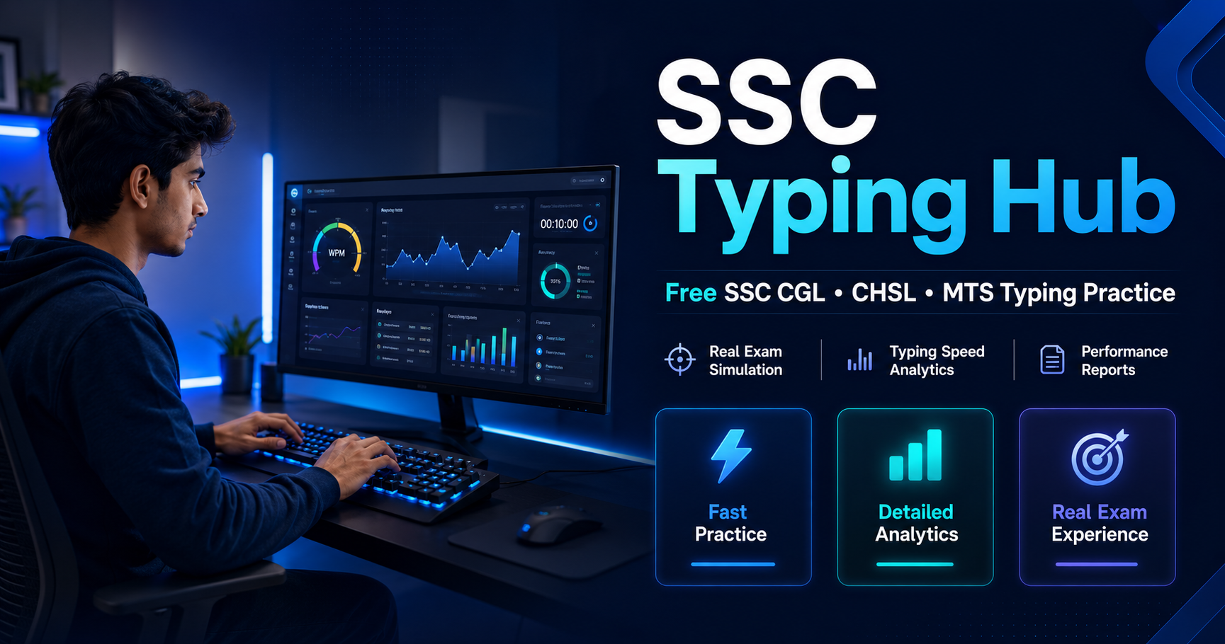 Mts Typing Rack SSC Typing Hub | Free SSC CGL, CHSL & MTS Typing Test Practice